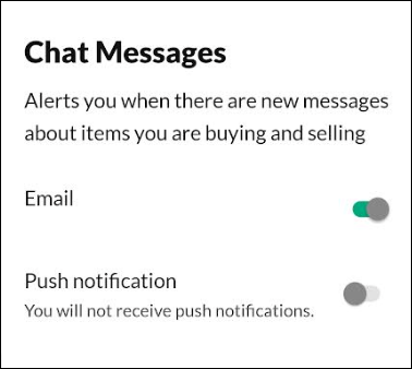 Please let me turn off the We picked these items just for you  notifications : r/offerup