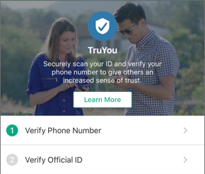 Verify phone number button